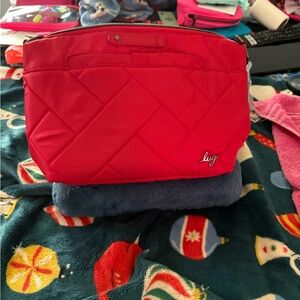 Lug flare 2 crossbody in poppy red